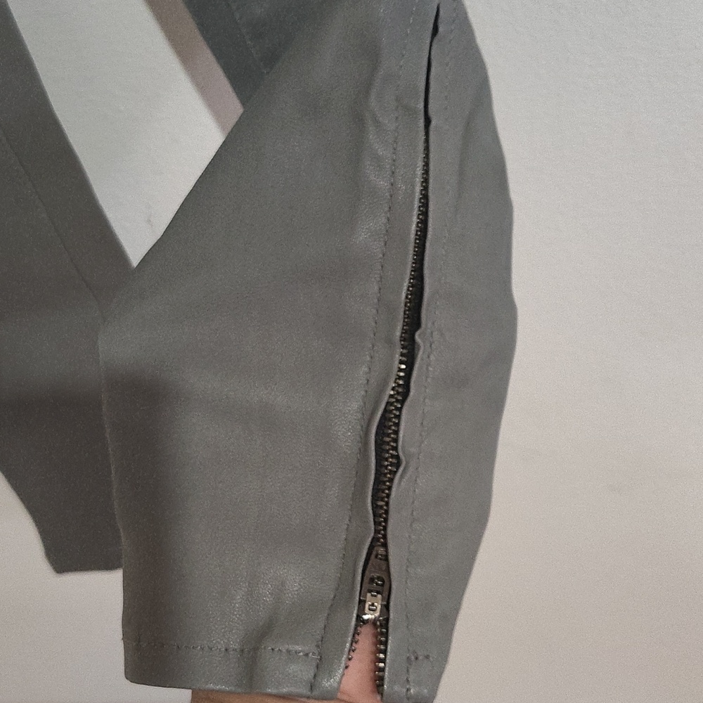 J Brand Women's Charcoal Skinny Leathers Pants - Picture 5 of 8